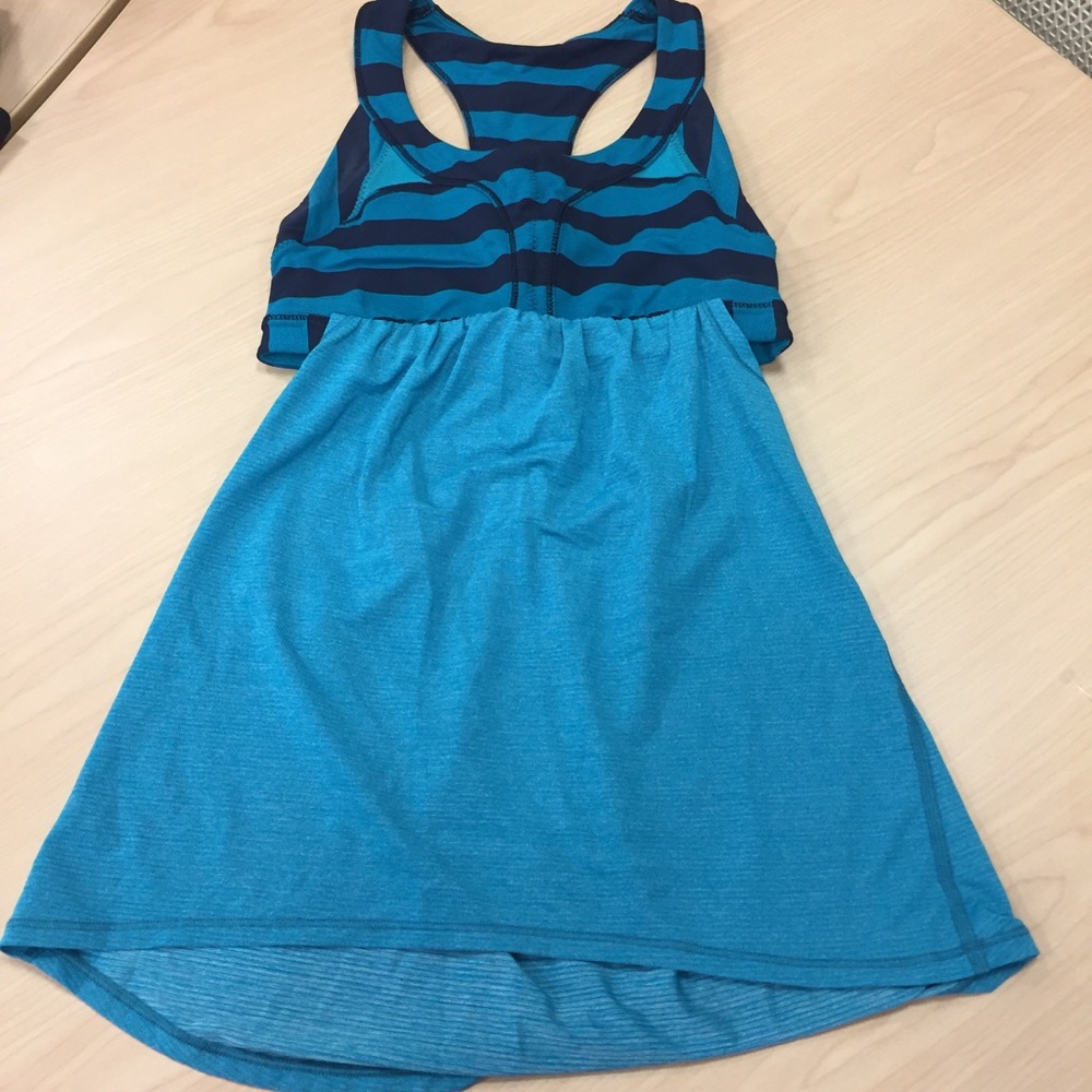 Lululemon 2 In Run Micro Macro Stripe Surge Tank - image 4